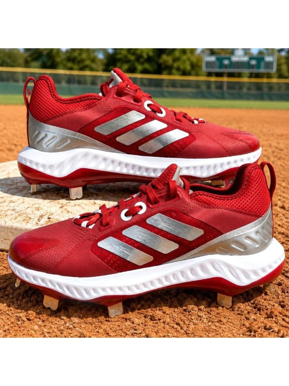 Adidas Pure Hustle W TPU Plastic Baseball Cleats FV9045 Men's Youth Size 5 NWT